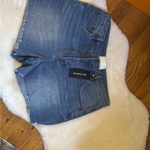 One Teaspoon Women's Mom Shorts Classic Blue Denim Shorts NWT